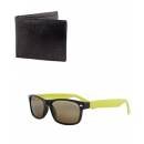 wallet + yellow wayfarer